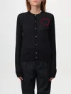 Dsquared2 Knitwear Heart Detail Long Sleeves In Schwarz
