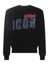 Dsquared2 Black Cotton Sweatshirt In Black