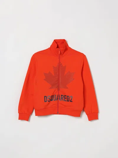 Dsquared2 Sweater Kids Color Orange