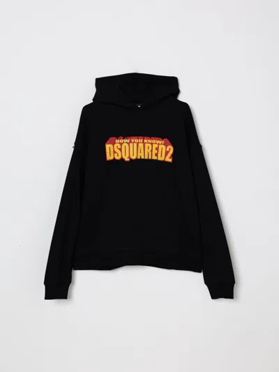 DSQUARED2 SWEATER DSQUARED2 KIDS COLOR BLACK,H86123002