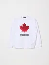 Dsquared2 Kids Maple Leaf Logo Sweatshirt In White