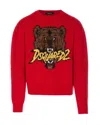 Dsquared2 Red Wool Knitwear In Red