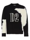 Dsquared2 Sweater With Intarsia Pattern In Multi