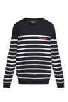 Dsquared2 Logo-detail Striped Sweater In Multi