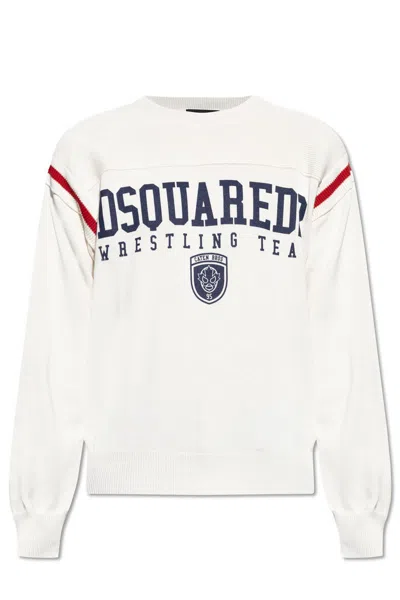 Dsquared2 Jumper With Logo In White Variant