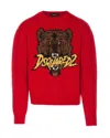 Dsquared2 Red Wool Knitwear In Red