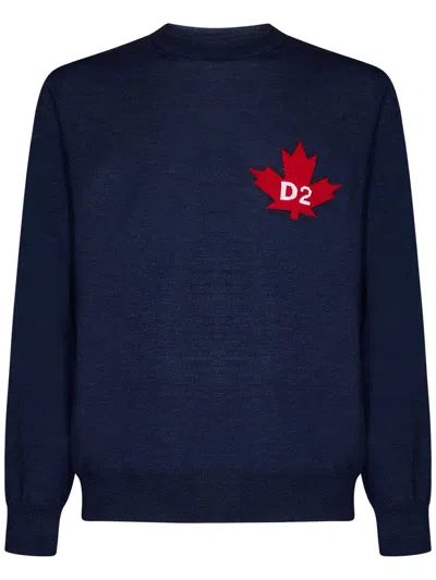 Dsquared2 Sweaters In Blue