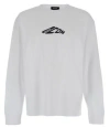 Dsquared2 White Long Sleeve T-shirt With Contrasting Icon Print In Cotton Man