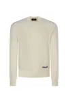 Dsquared2 Logo-print Knitted Jumper In White