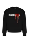 Dsquared2 Logo-print Cotton Sweatshirt In Black