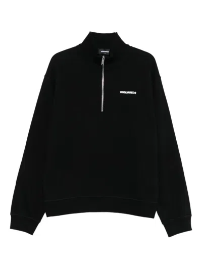 DSQUARED2 DSQUARED2 COTTON SWEATSHIRT WITH ZIP