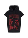 Dsquared2 Magliano Capsule Sleeveless Hoodie With Graphic Print In Black