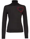 Dsquared2 Woman Turtleneck Black Size L Virgin Wool In Black