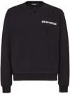 Dsquared2 Cotton Sweatshirt With Dsquared Print In Black