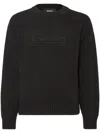 Dsquared2 Logo-print Knitted Jumper In Black