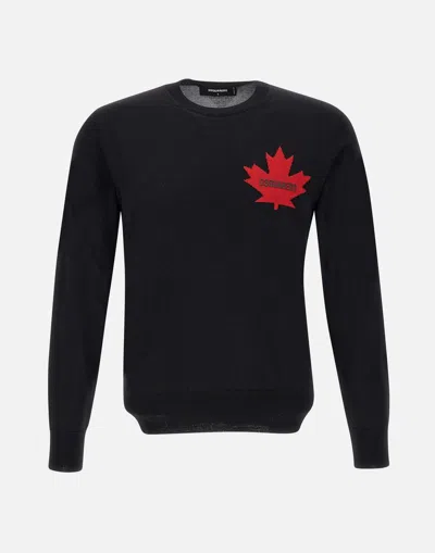 DSQUARED2 DSQUARED2 D2 LEAF CREWNECK SWEATER