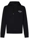 Dsquared2 Logo-embroidered Cotton Hoodie In Black