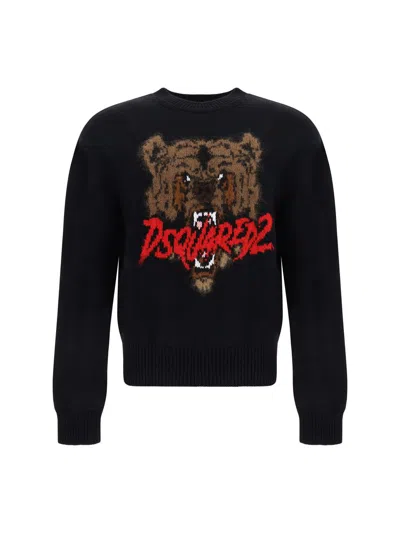 Dsquared2 Sweaters In Black