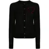 Dsquared2 Knitwear Heart Detail Long Sleeves In Black