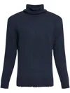 Dsquared2 Wool & Cashmere Turtleneck Sweater In Blue