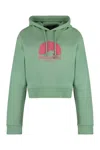 Dsquared2 Logo-print Detail Hoodie In Green