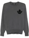 Dsquared2 D2 Leaf Wool Crewneck Sweater