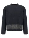 Dsquared2 Carded Wool Insert Sweater Sweaters And Cardigans Gray In Blue