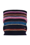 Dsquared2 Striped Tube Top Sweater With Metallic Detail In Multi