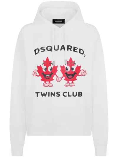 Dsquared2 Hoodie Mit Grafischem Print In Multicolor