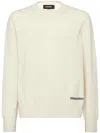 Dsquared2 Logo-print Knitted Jumper In White