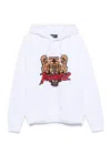 Dsquared2 Bear Logo Cool Fit Hoodie Sweatshirt In White