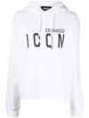 Dsquared2 Slogan-print Pullover Hoodie In White