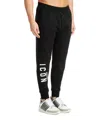 Dsquared2 Logo And Text Print Sweatpants In Black