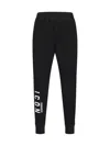 Dsquared2 Logo And Text Print Sweatpants In Black