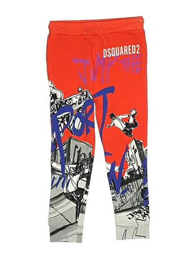 Pre-owned Dsquared2 Kids' Sweatpants In Red
