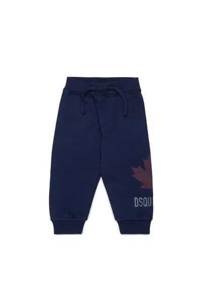 Dsquared2 Sweatpants With Logo In Blue