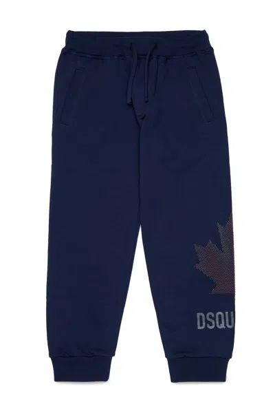 Dsquared2 Sweatpants With Logo In Blue