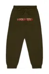 Dsquared2 Logo-patch Drawstring Track Pants In Green