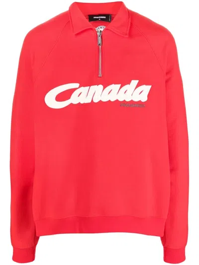 Dsquared2 Sweatshirt In Red