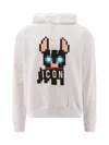 Dsquared2 Signature Icon-motif Cotton Hoodie In White