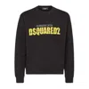 Dsquared2 Logo-print Cotton Sweatshirt In Black