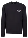 Dsquared2 Black Crewneck Sweatshirt With Logo Lettering On The Front In Black