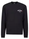 Dsquared2 Black Crewneck Sweatshirt With Logo Lettering On The Front In Black