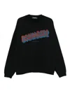 Dsquared2 Logo-print Cotton Sweatshirt In Black