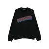Dsquared2 Logo-print Cotton Sweatshirt In Black