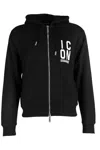 Dsquared2 Logo-print Zipped Hoodie In Black