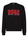 Dsquared2 Logo-print Cotton Sweatshirt In Black