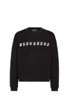 Dsquared2 Ribbed Crew Neck Sweater With Long Sleeves In Black
