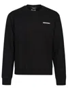 Dsquared2 Logo-print Cotton Sweatshirt In Black