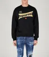 Dsquared2 Man Sweatshirt Black Size L Cotton In Black
